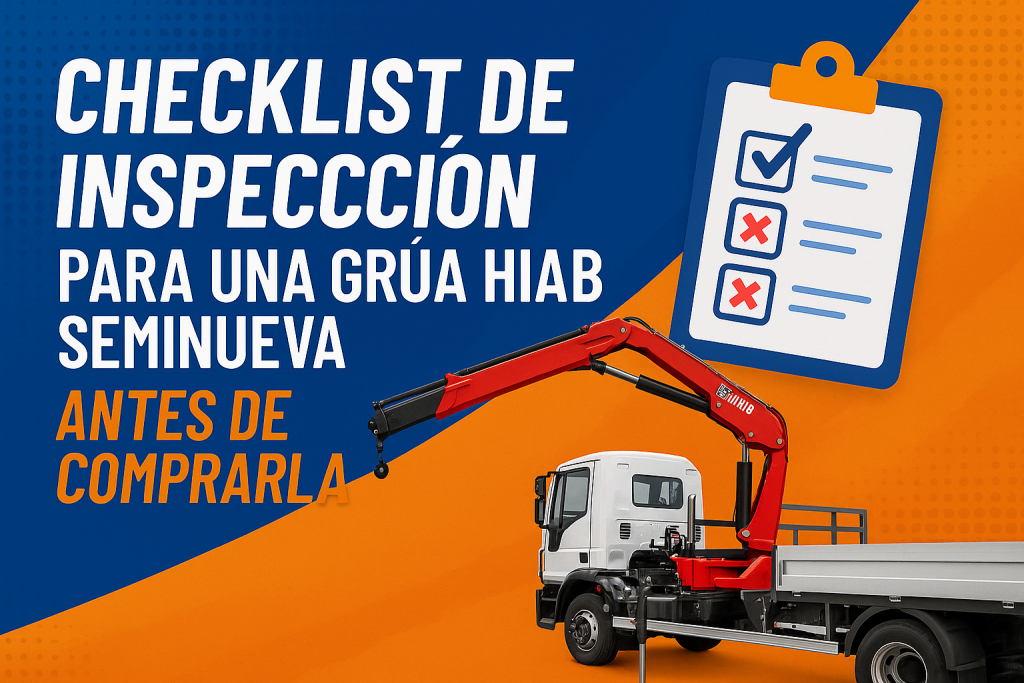 Checklist de inspección para una grúa Hiab seminueva antes de comprarla